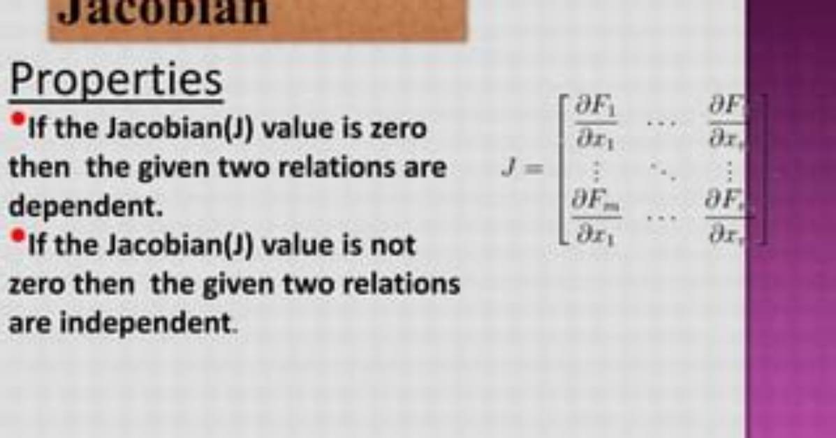 When Is the Jacobian Zero?