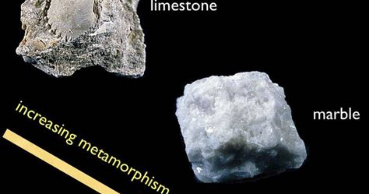 When Limestone Undergoes Metamorphism It Becomes?