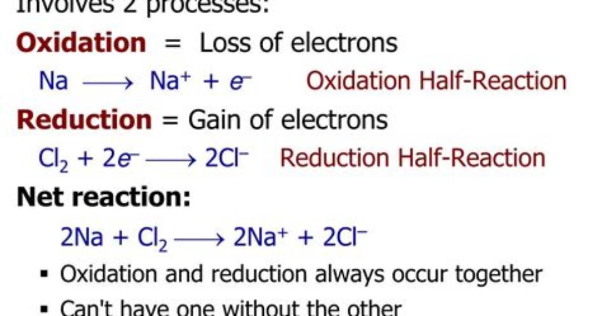When Must Oxidation Be Accompanied by a Reduction?