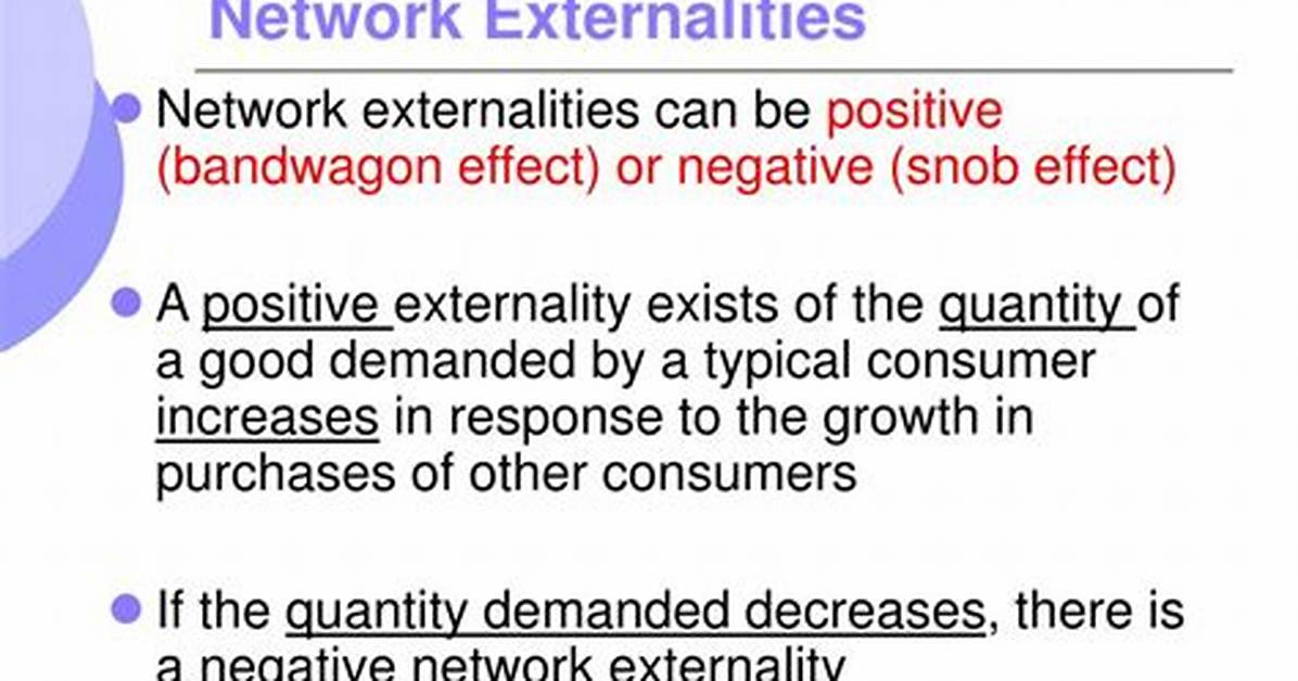 When Network Externalities Are Present It May Create a?