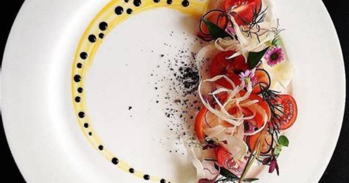 When Plating a Round Item Where Should It Be Placed?