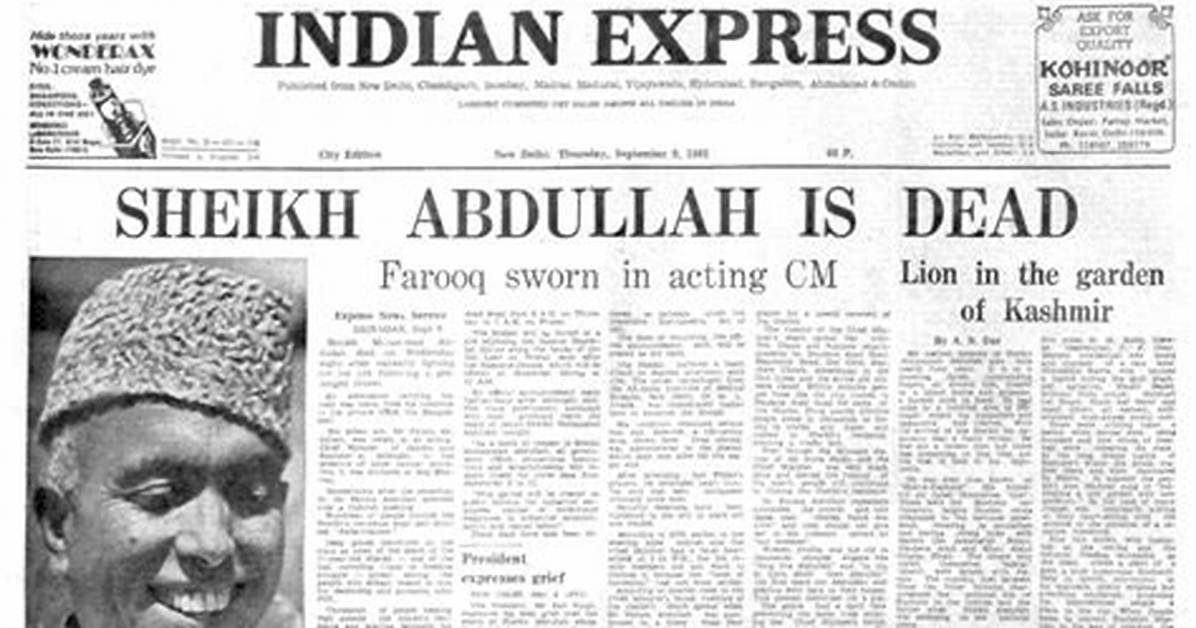 When Sheikh Abdullah Died?