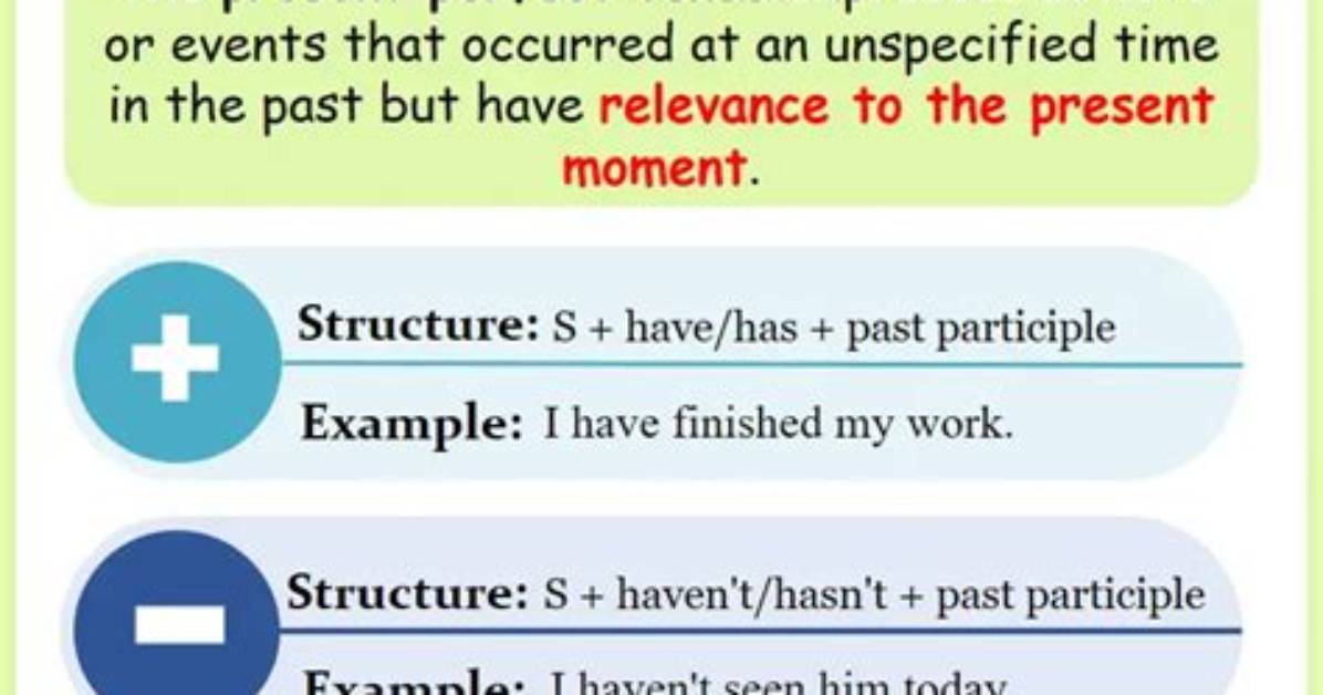 When Should We Use Present Perfect?