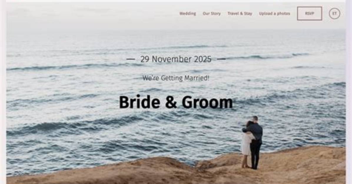 When Should You Create a Wedding Website