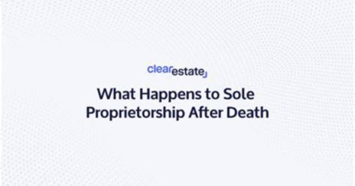 When Sole Proprietor Dies?