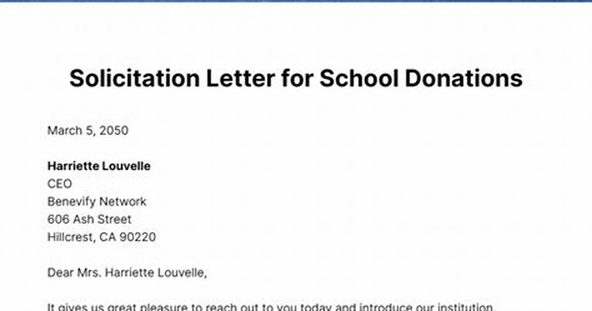 When Soliciting a Donation?