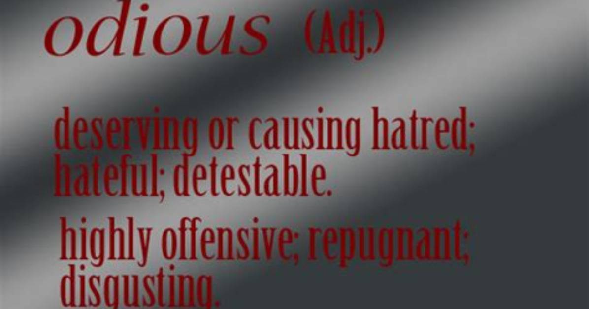 When Someone Is Odious?