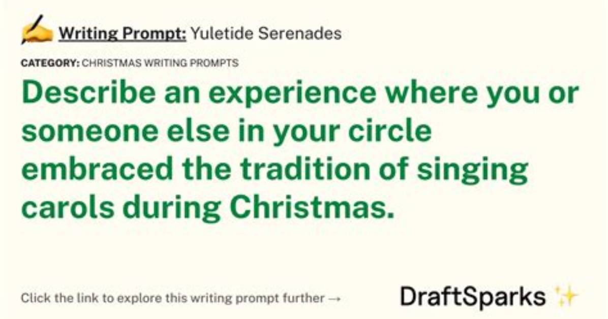 When Someone Serenades You?