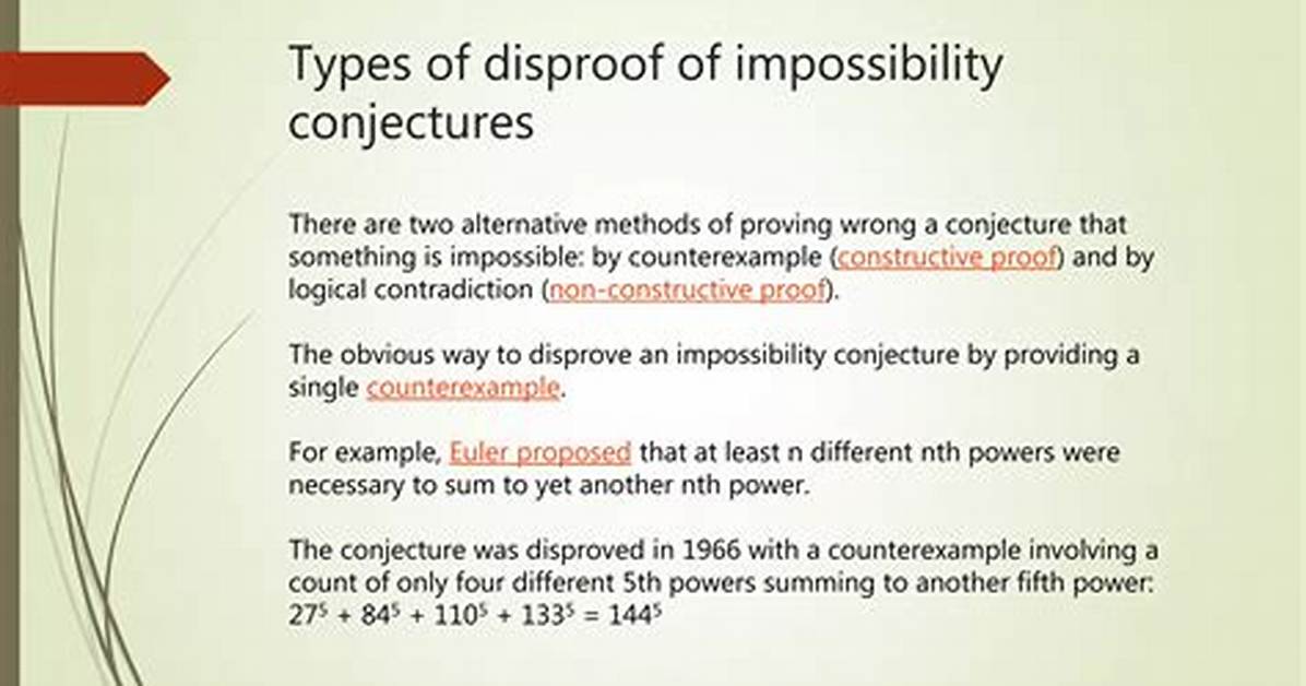 When Something Is Conjecture?