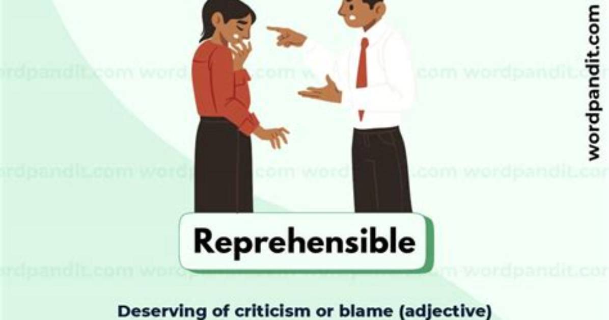 When Something Is Reprehensible?