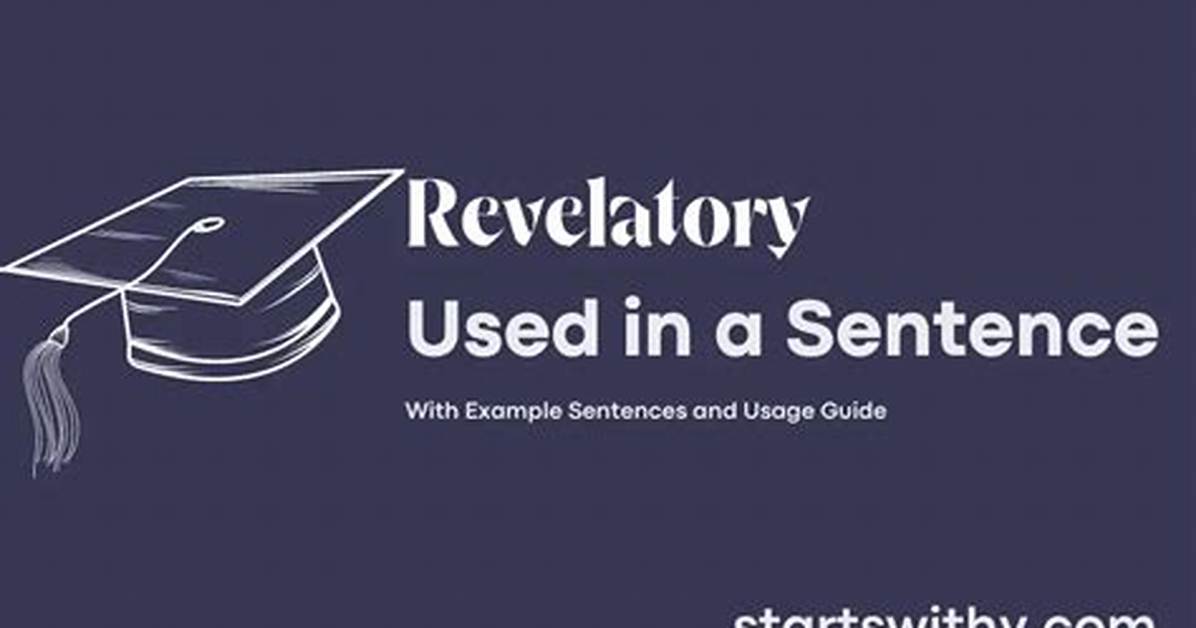 When Something Is Revelatory?