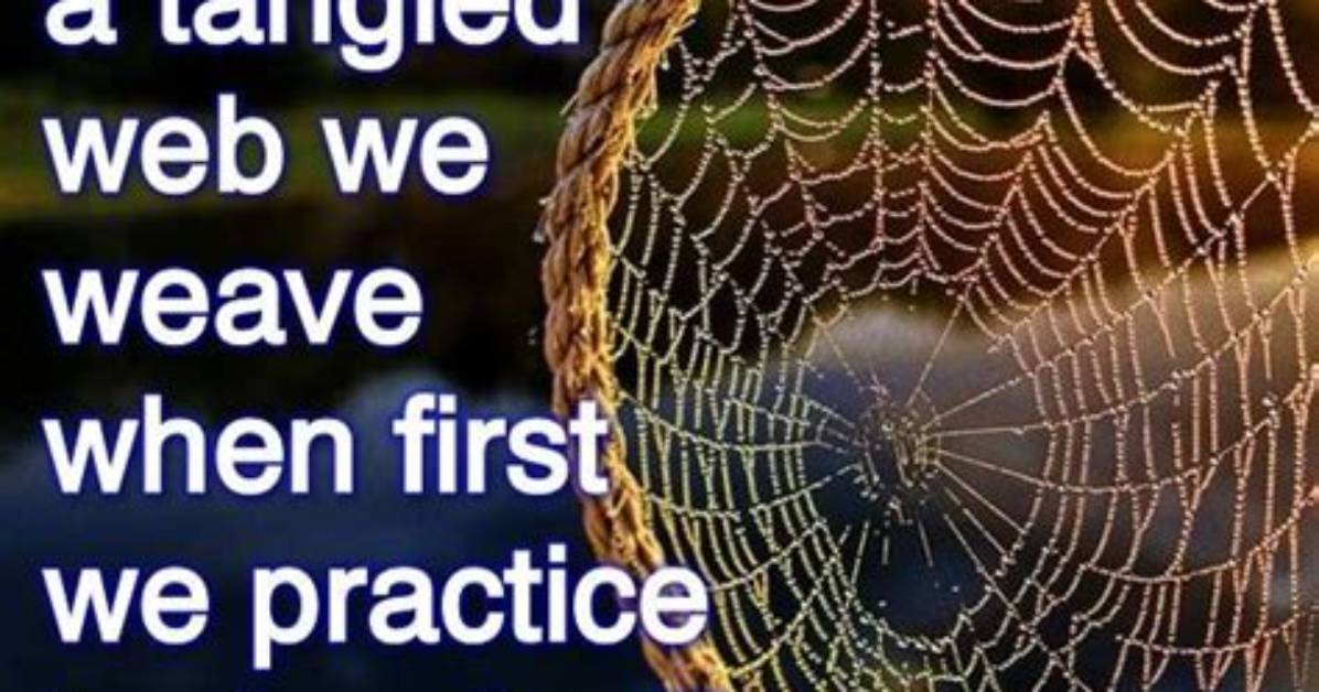 When Tangled Web We Weave?