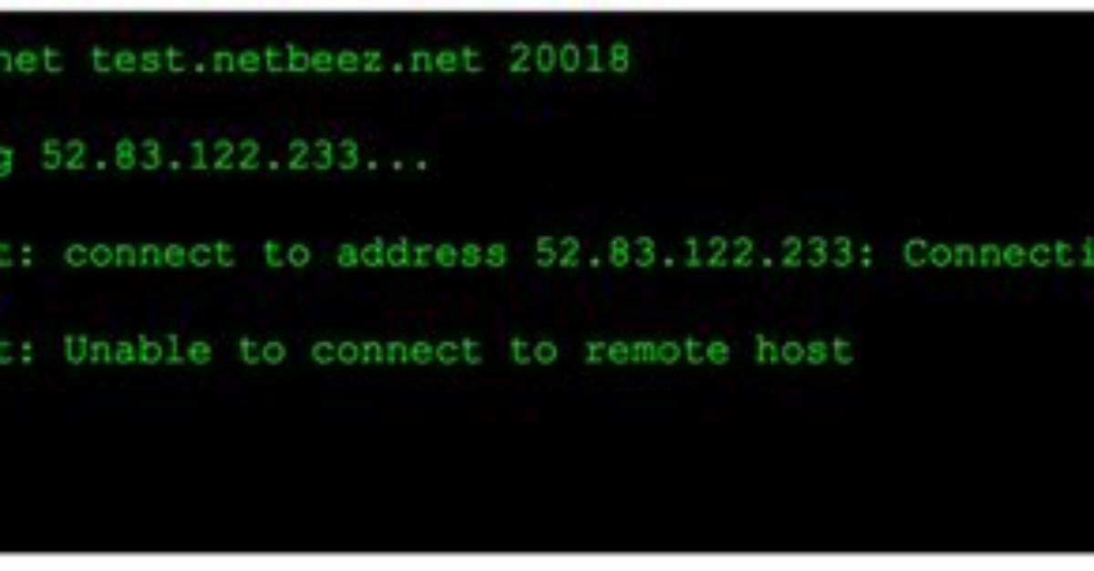 When Telnet Connection Refused?