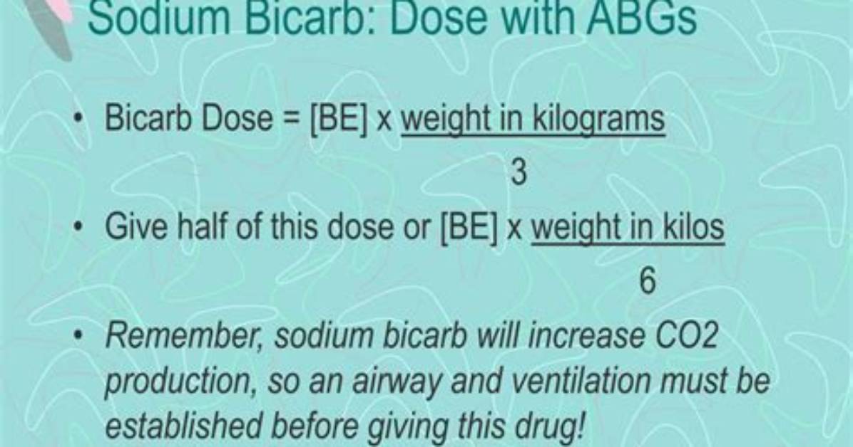 When to Push Bicarb?