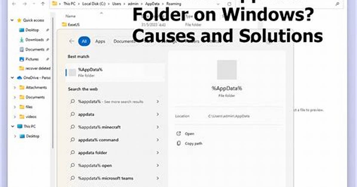 When to Use Appdata?