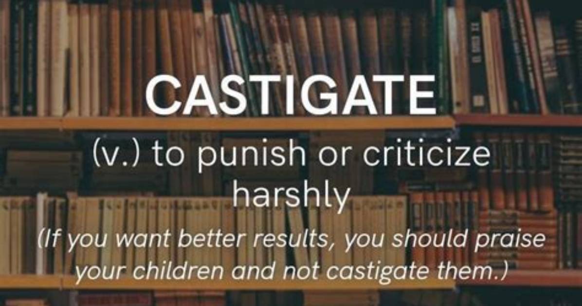 When to Use Castigate?