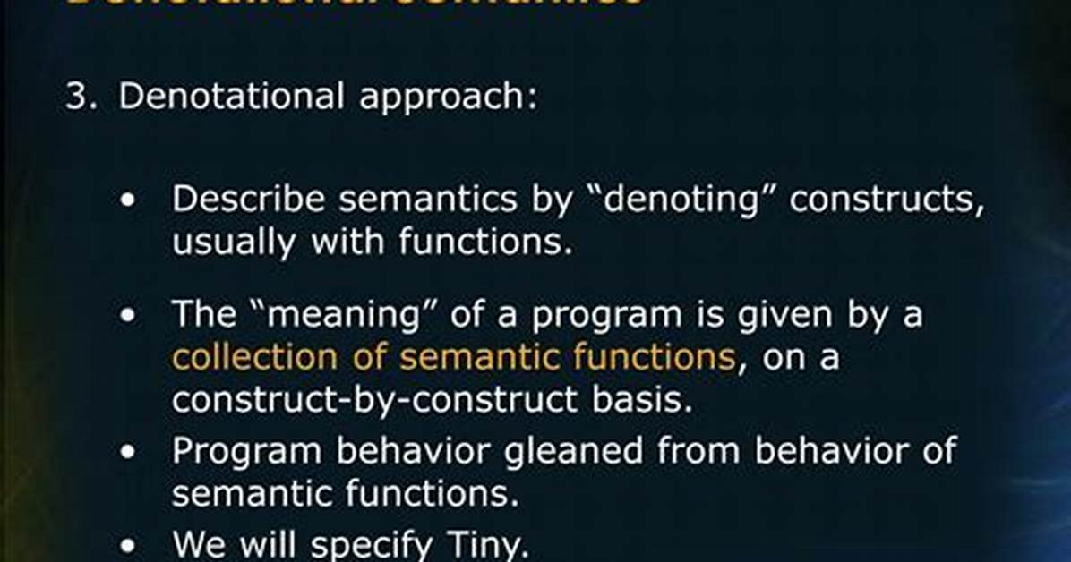 When to Use Denotational Semantics?