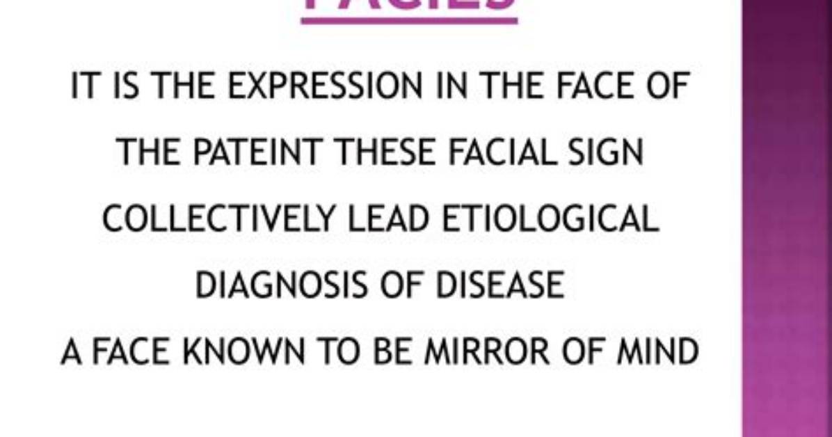 When to Use Facies?