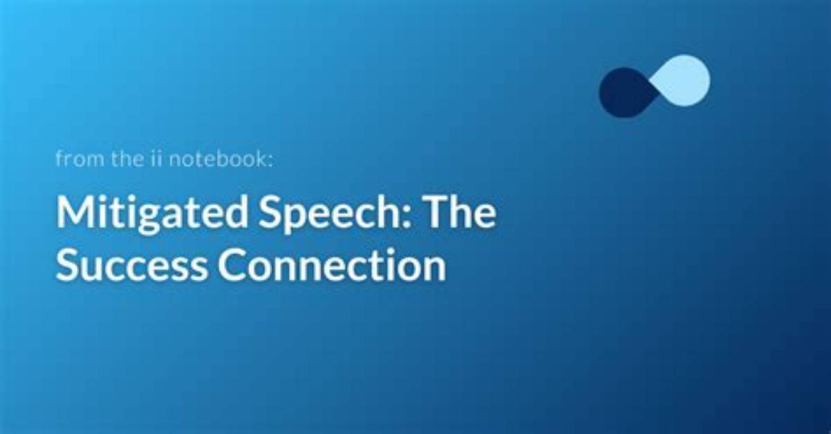 When to Use Mitigated Speech?