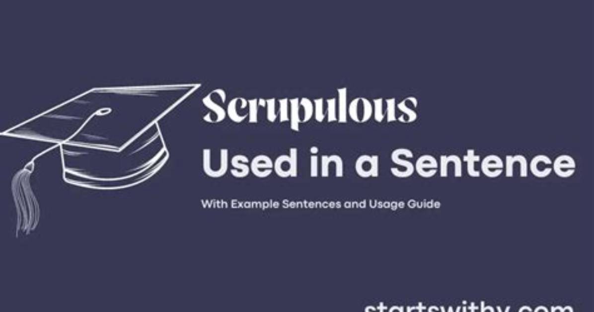 When to Use Scrupulous?