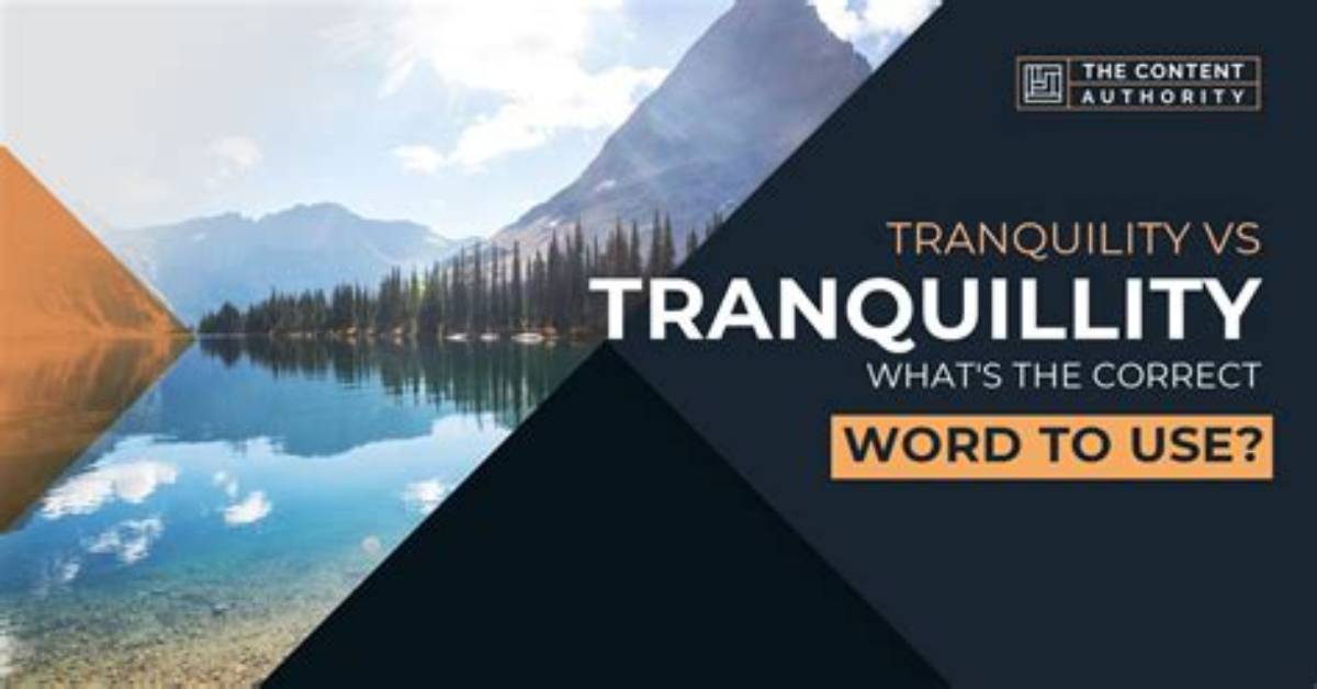 When to Use Tranquility?