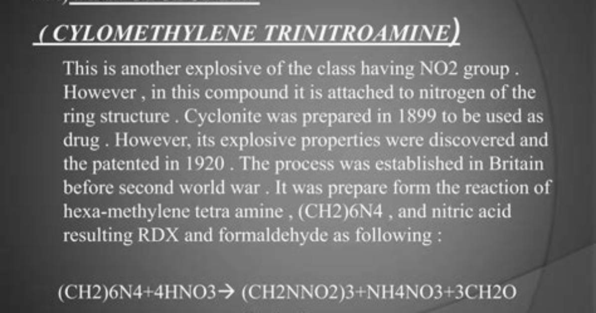 When Was Cyclonite Discovered?