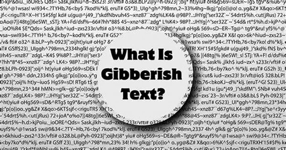 When Was Gibberish Invented?