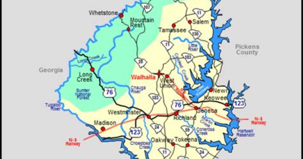 When Was Oconee County Sc Established?