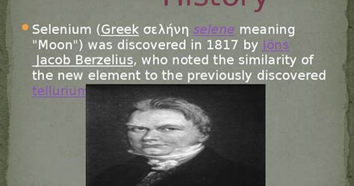 When Was Selenium Discovered?