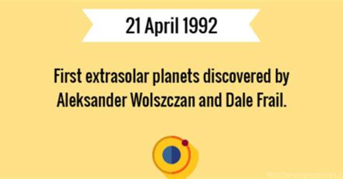 When Was the First Extrasolar Discovered?