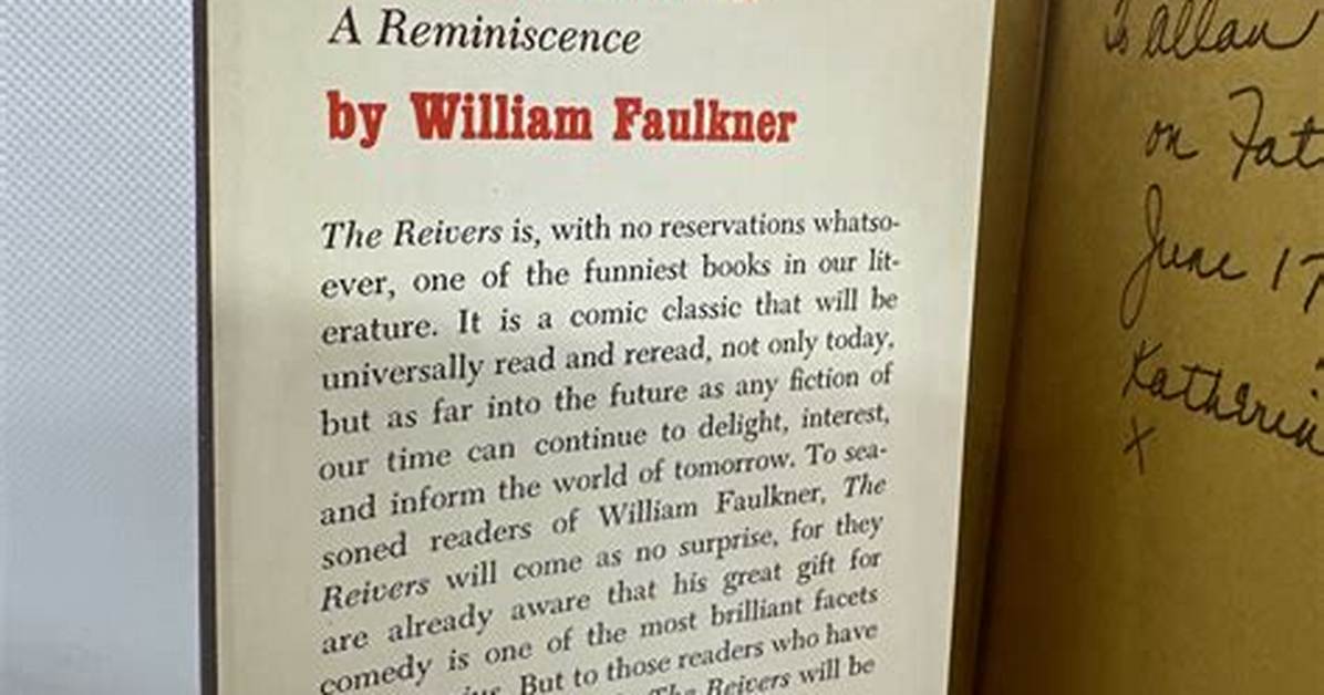When Was the Reivers First Published?