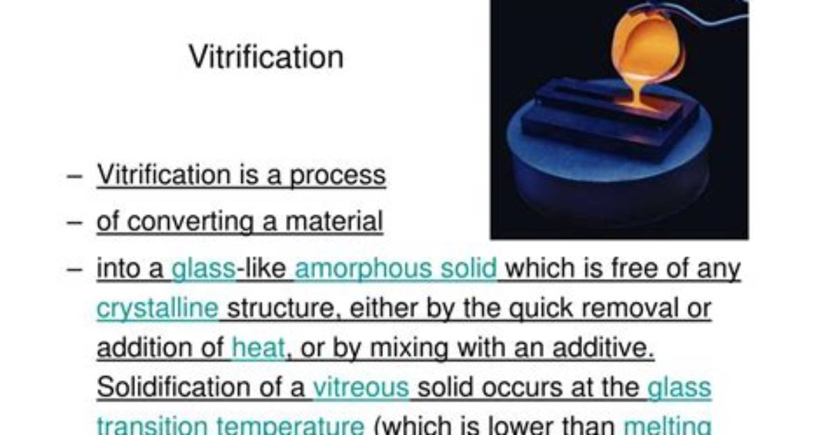 When Was Vitrification Introduced?