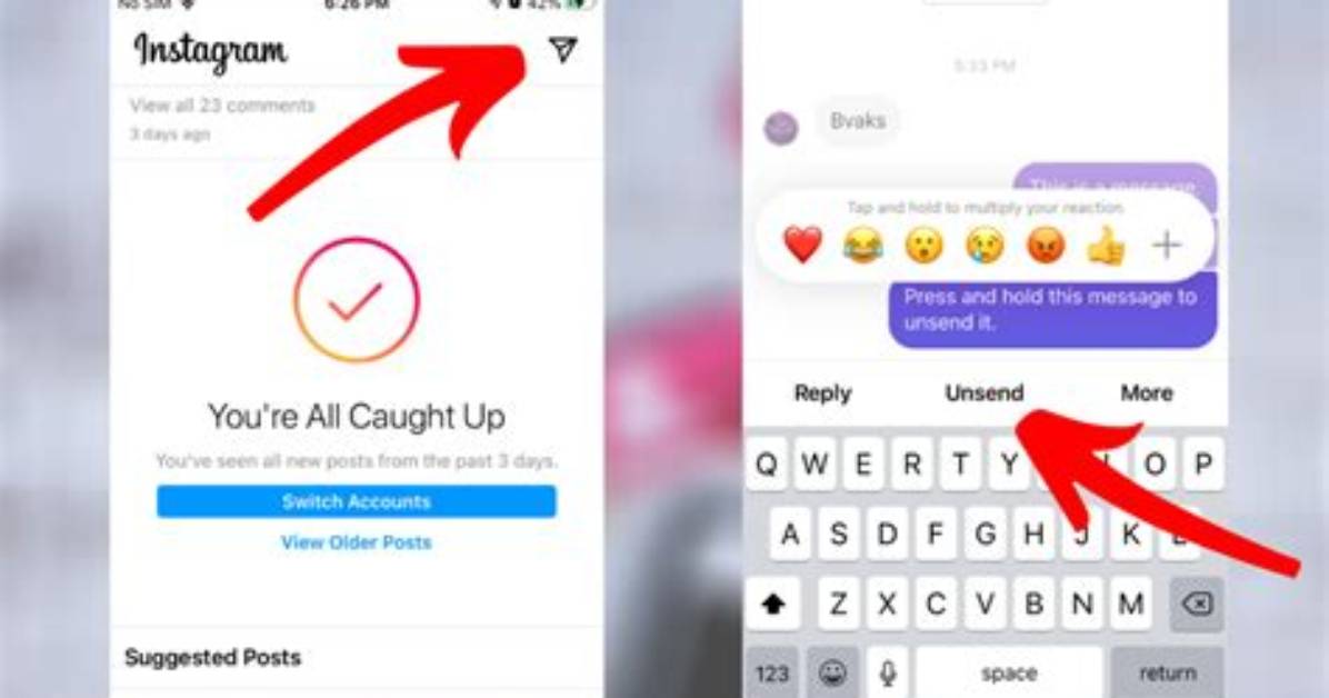 When We Unsend Message on Instagram?