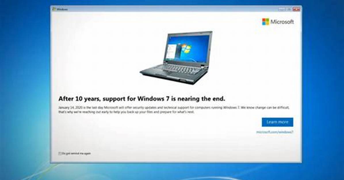 When Will Support for Windows 7 End?