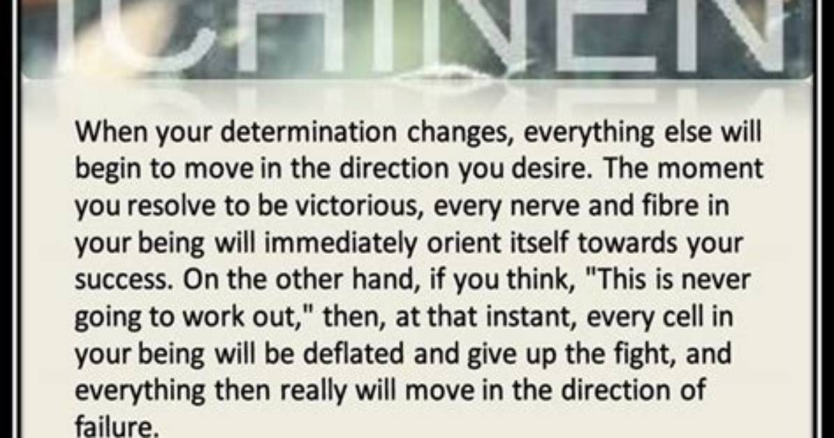 When Your Determination Changes Ikeda?