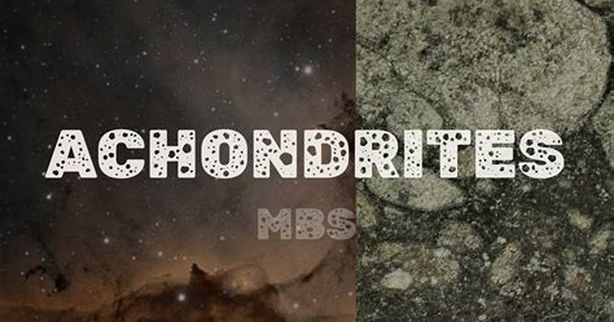 Where Are Achondrites Formed?