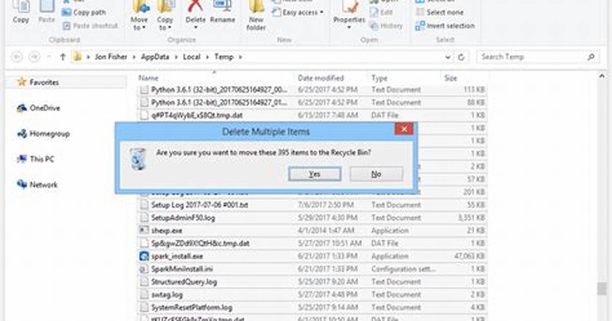 Where Are Temporary Files Stored Windows 7?