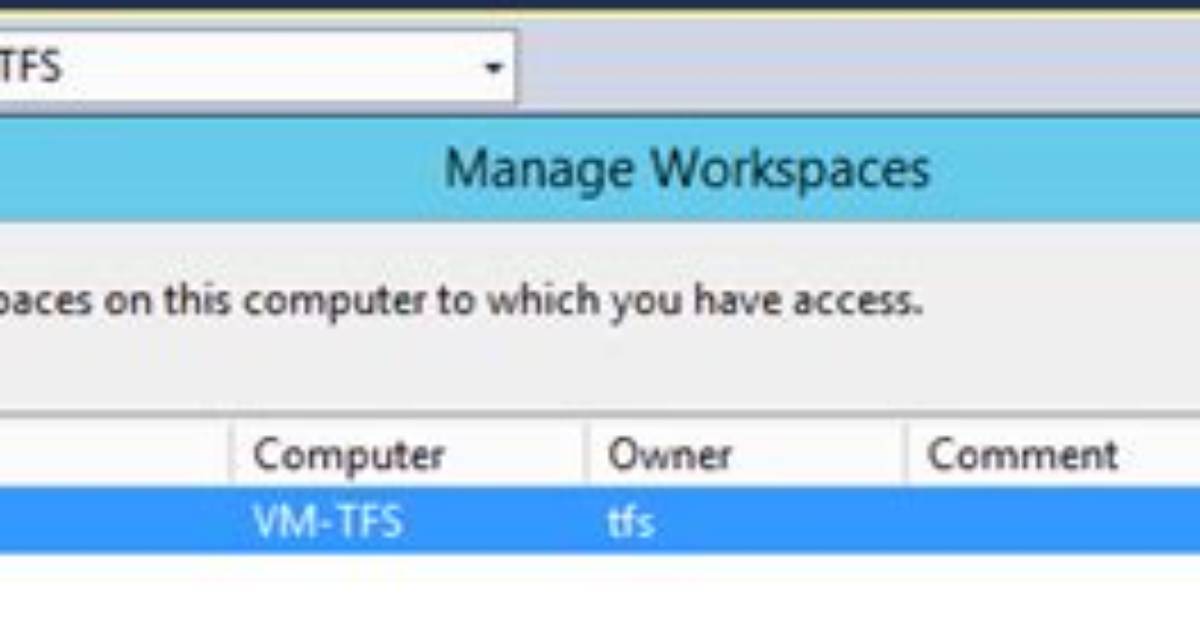 Where Are Tfs Workspaces