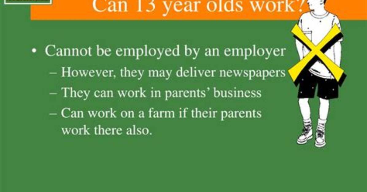 Where Can a 13 Year Old Work in Ireland?
