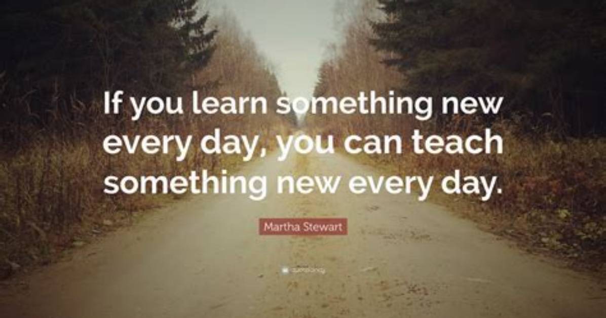 Where Can I Learn Something New?