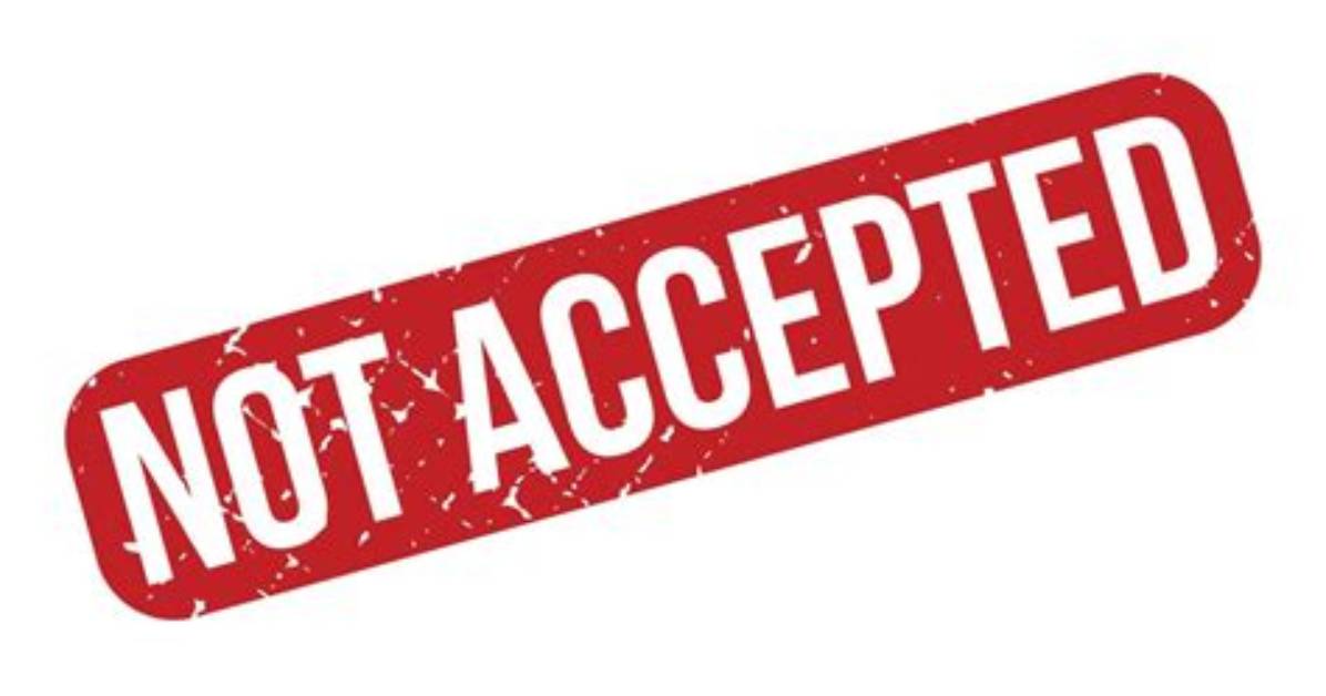 Where Discover Is Not Accepted?