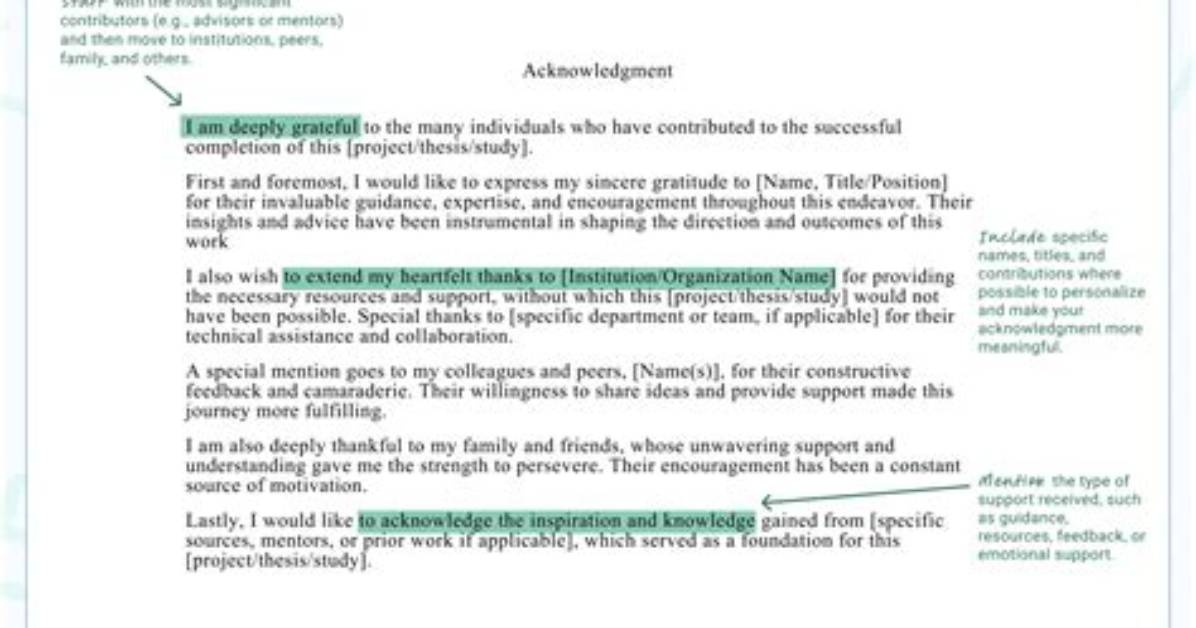 Where Do Acknowledgements Go in a Paper?