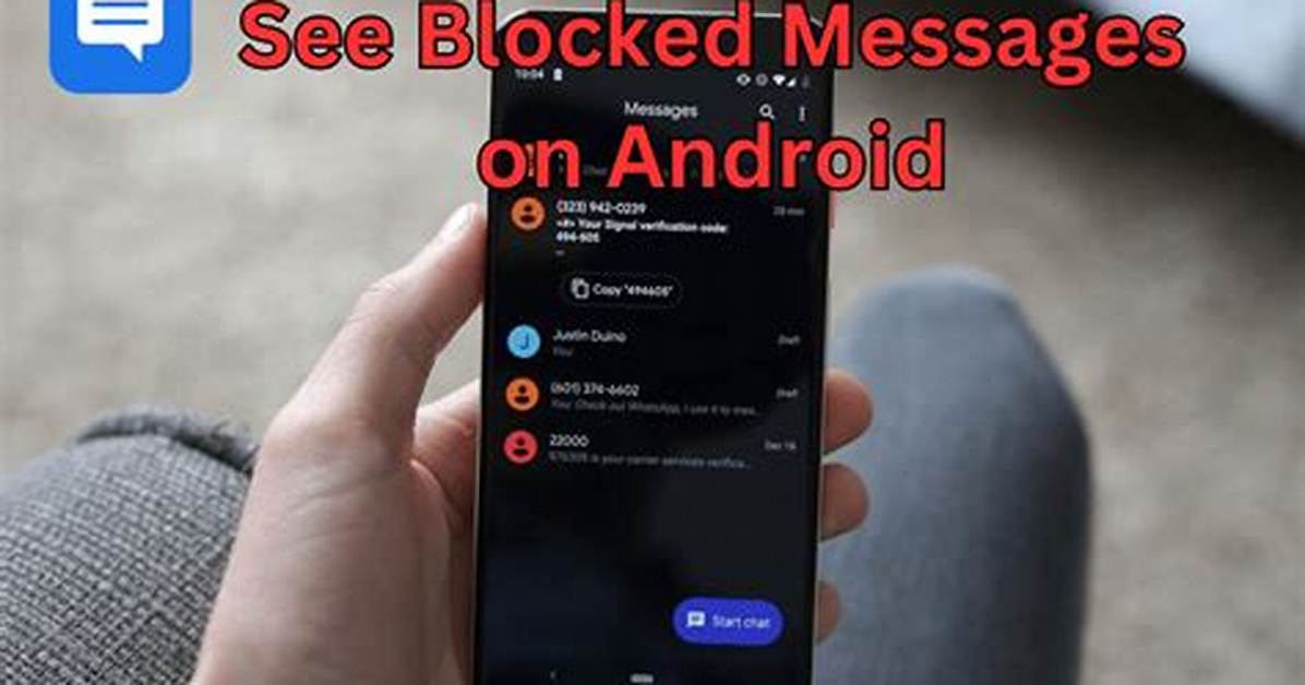 Where Do Blocked Texts Go Android?