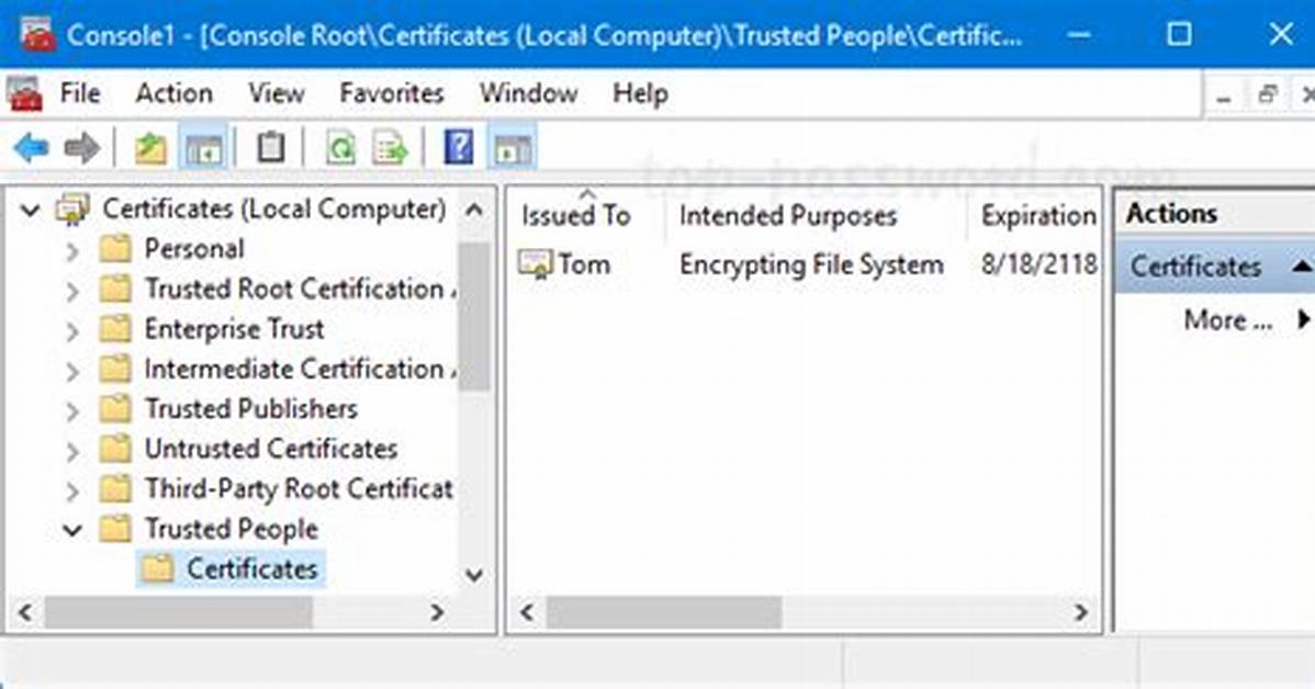 Where Do I Put Certificates in Windows 7?