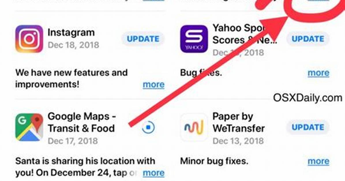 Where Do I See App Updates iOS 13?