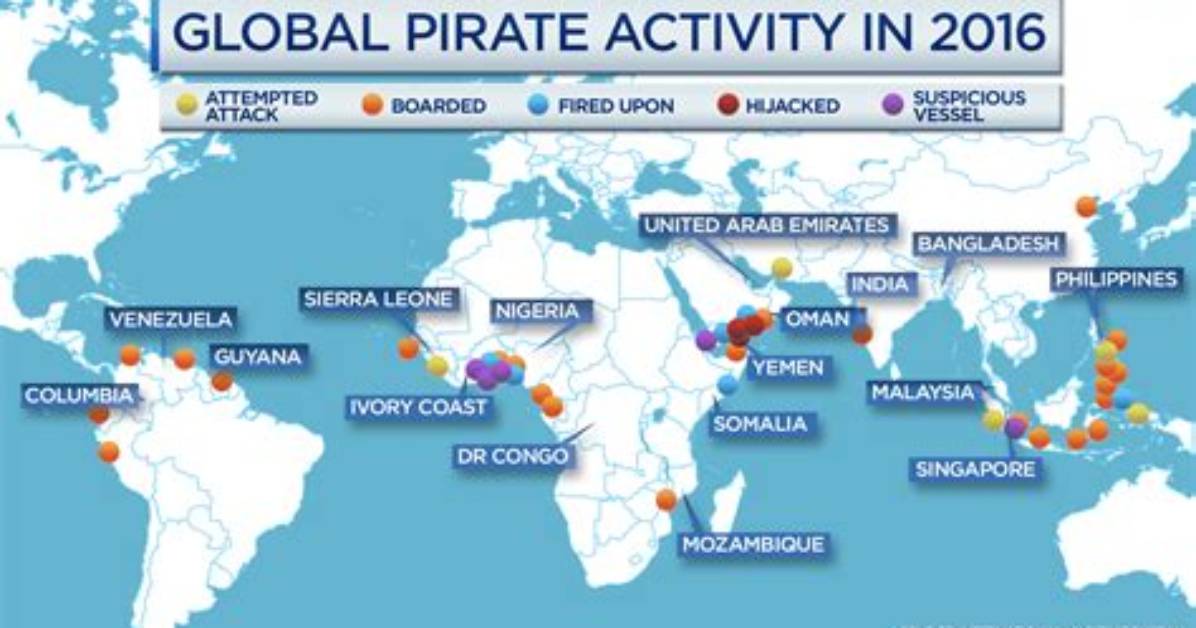 Where Do Most Pirate Attacks Occur?