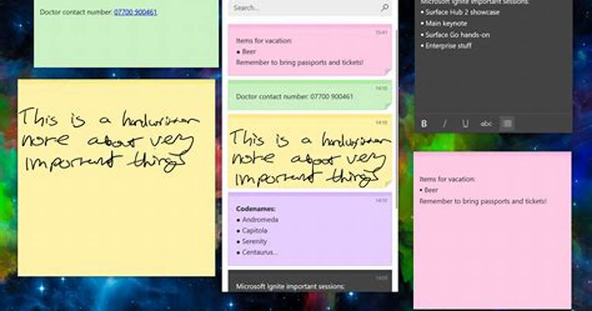 Where Do Sticky Notes Live in Windows 10?