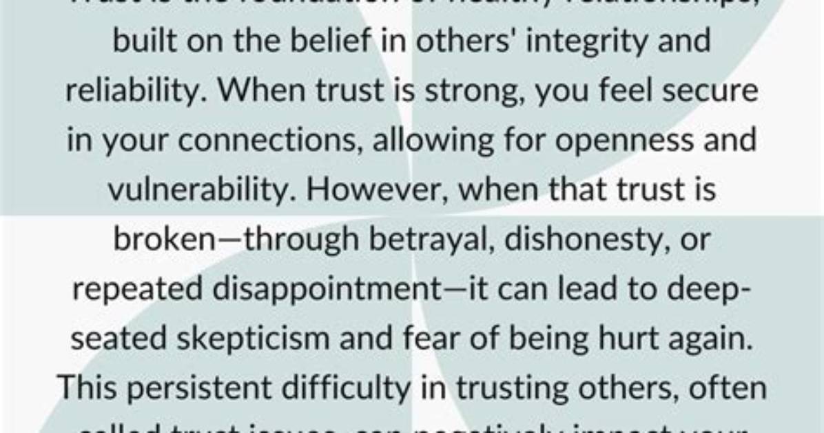 Where Do Trust Issues Come from?