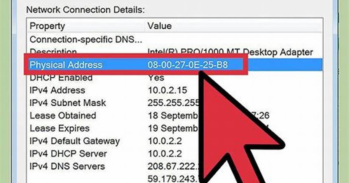 Where Do You Find the Mac Address on a Pc Windows 7?