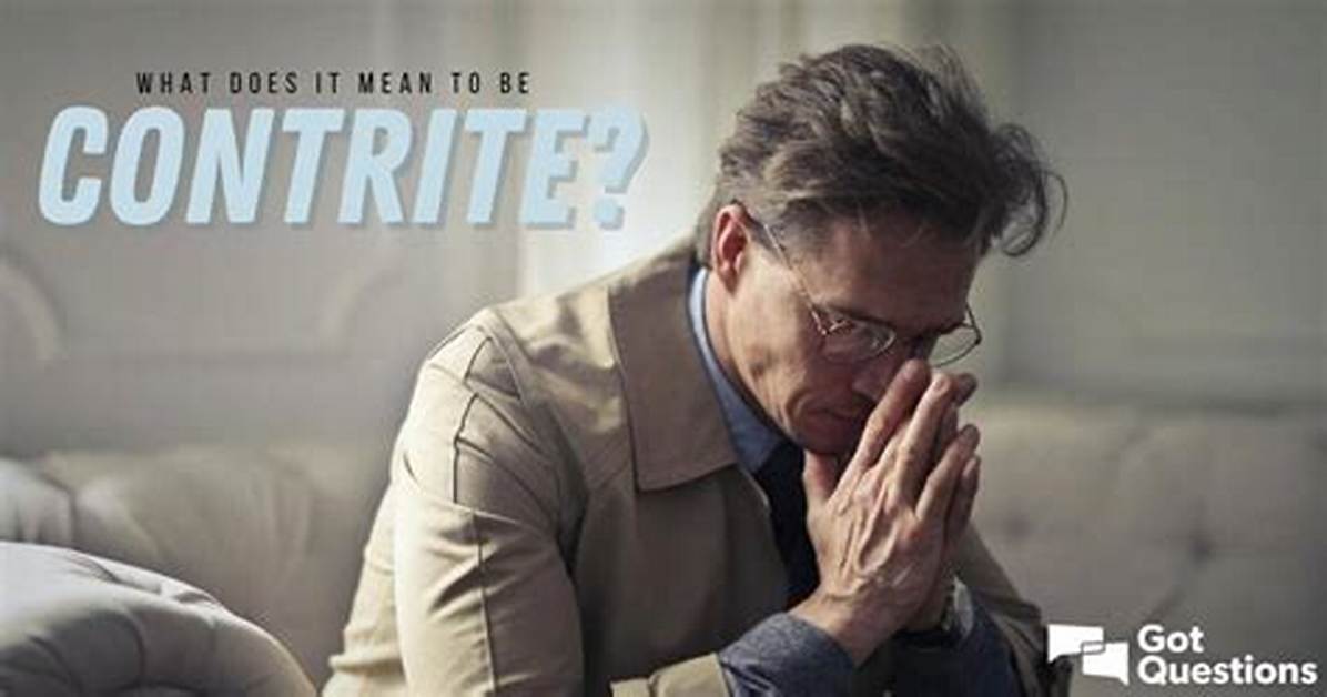 Where Does Contrite Originate from?